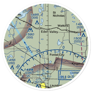 Tyler Farms Airport (15MN) VFR Sectional Sticker (20 mile)