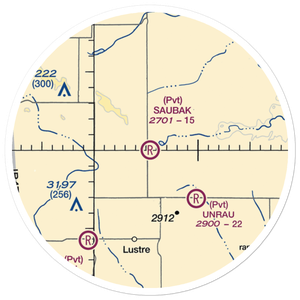 Saubak Airport (15MT) VFR Sectional Sticker (20 mile)