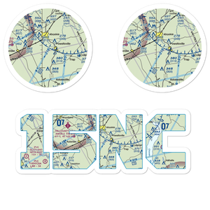 Dragonfly Field (15NC) VFR Sectional Sticker Pack