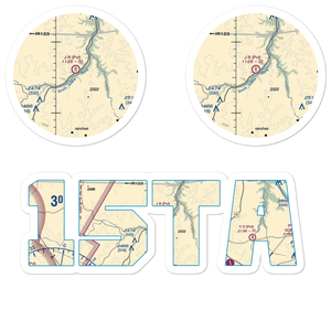 J R Ranch Airport (15TA) VFR Sectional Sticker Pack