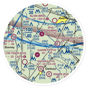 Toy Airpark (15XS) VFR Sectional Sticker (20 mile)