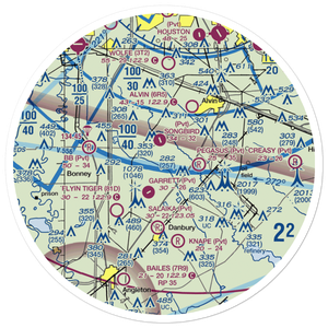 Toy Airpark (15XS) VFR Sectional Sticker (30 mile)