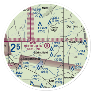 Heifer Creek Ranch Airport (16AR) VFR Sectional Sticker (20 mile)