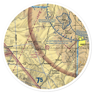 Yav'pe Ma'ta Airport (16AZ) VFR Sectional Sticker (30 mile)