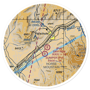 Dry Pen Airport (16CO) VFR Sectional Sticker (20 mile)
