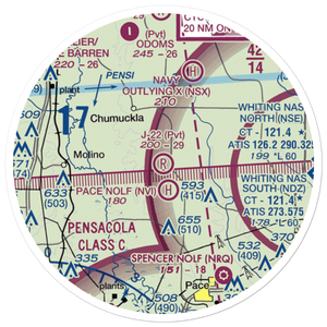 J-22 Ranch Airport (16FL) VFR Sectional Sticker (20 mile)