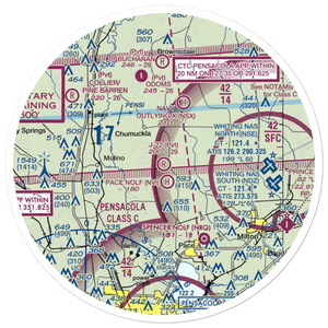 J-22 Ranch Airport (16FL) VFR Sectional Sticker (30 mile)