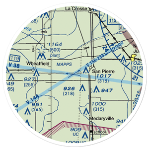 Harrington Field (16II) VFR Sectional Sticker (20 mile)