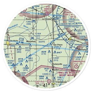 Harrington Field (16II) VFR Sectional Sticker (30 mile)