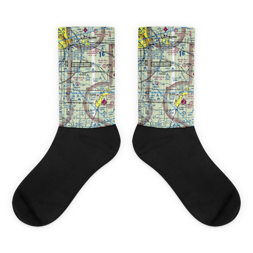 Harold Bunger Airport (16IL) VFR Sectional Socks 
