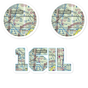 Harold Bunger Airport (16IL) VFR Sectional Sticker Pack