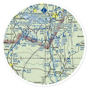 Kellums Airport (16IS) VFR Sectional Sticker (30 mile)
