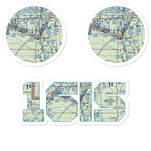 Kellums Airport (16IS) VFR Sectional Sticker Pack