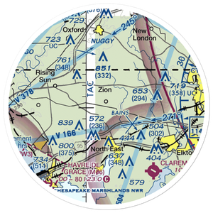 High Valley Airport (16MD) VFR Sectional Sticker (20 mile)