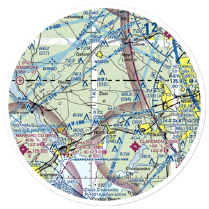 High Valley Airport (16MD) VFR Sectional Sticker (30 mile)