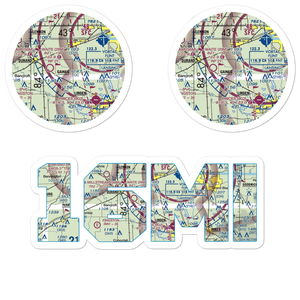 Barnstormers 5 Airport (16MI) VFR Sectional Sticker Pack