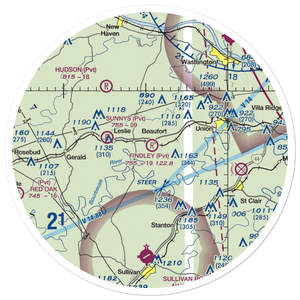 Findley Field (16MO) VFR Sectional Sticker (30 mile)