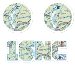 Lee's Airport (16NC) VFR Sectional Sticker Pack