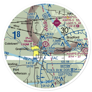 Trump Airport (16OI) VFR Sectional Sticker (20 mile)