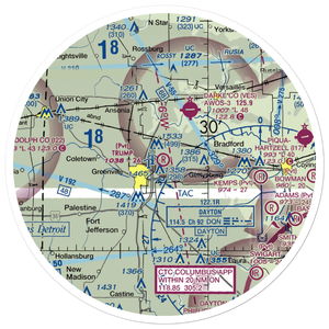 Trump Airport (16OI) VFR Sectional Sticker (30 mile)