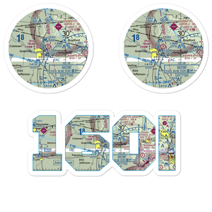 Trump Airport (16OI) VFR Sectional Sticker Pack