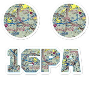 Gregg Airport (16PA) VFR Sectional Sticker Pack