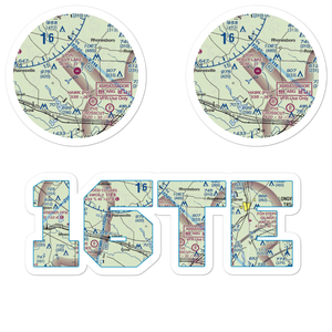 Holly Lake Ranch Airport (16TE) VFR Sectional Sticker Pack