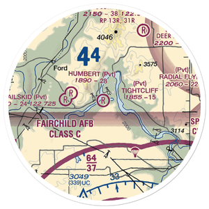 Tightcliff Airport (16WA) VFR Sectional Sticker (20 mile)