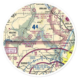 Tightcliff Airport (16WA) VFR Sectional Sticker (30 mile)