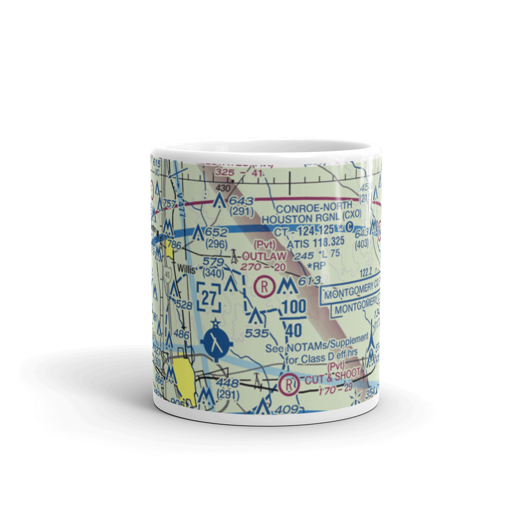 Outlaw Flyers Airport (16XS) VFR Sectional  Mug 