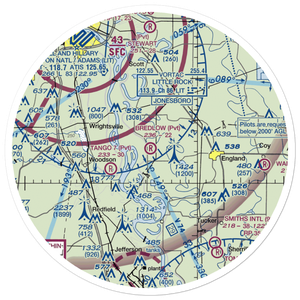 Bredlow Farm Airport (17AR) VFR Sectional Sticker (30 mile)