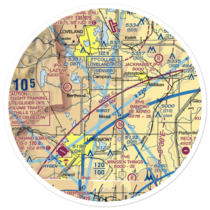 Skylane Ranch Airport (17CO) VFR Sectional Sticker (30 mile)