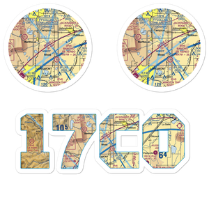 Skylane Ranch Airport (17CO) VFR Sectional Sticker Pack