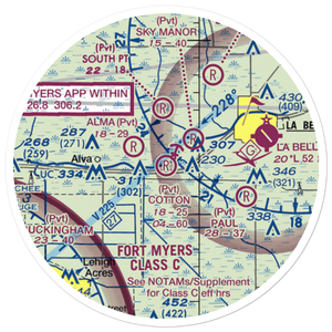Cotton Strip (17FA) VFR Sectional Sticker (20 mile)