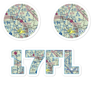 Jumbolair-Greystone Airport (17FL) VFR Sectional Sticker Pack