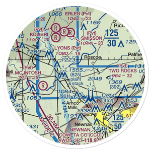 Panther Creek Airport (17GA) VFR Sectional Sticker (20 mile)