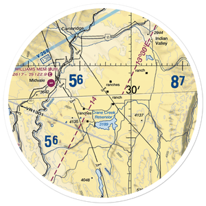 Coyote Ridge Airport (17ID) VFR Sectional Sticker (30 mile)