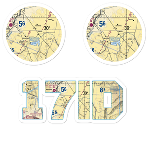 Coyote Ridge Airport (17ID) VFR Sectional Sticker Pack