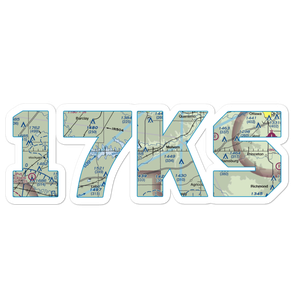 Tevis Airport (17KS) VFR Sectional Sticker
