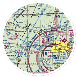 Oink Acres Airport (17LL) VFR Sectional Sticker (30 mile)