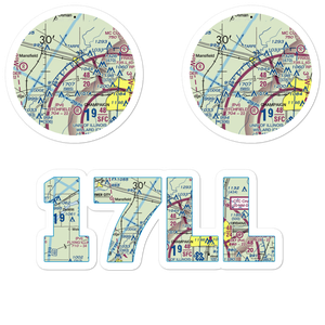 Oink Acres Airport (17LL) VFR Sectional Sticker Pack