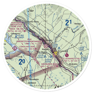 Bresett'S Mountainside Airport (17ME) VFR Sectional Sticker (30 mile)