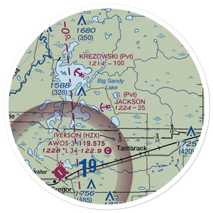 Jackson Seaplane Base (MN61) VFR Sectional Sticker (20 mile)