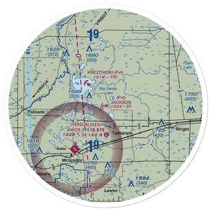 Jackson Seaplane Base (MN61) VFR Sectional Sticker (30 mile)