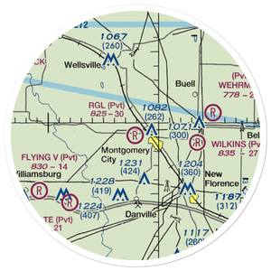 Rgl Field (17MO) VFR Sectional Sticker (20 mile)