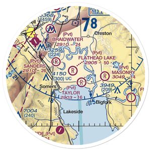 Abel Ranch Airport (17MT) VFR Sectional Sticker (20 mile)