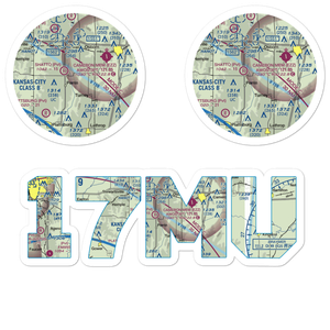 B-B Airfield (17MU) VFR Sectional Sticker Pack