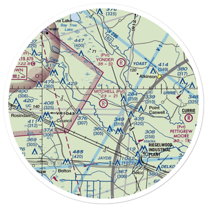 Mitchell Field (17NC) VFR Sectional Sticker (30 mile)