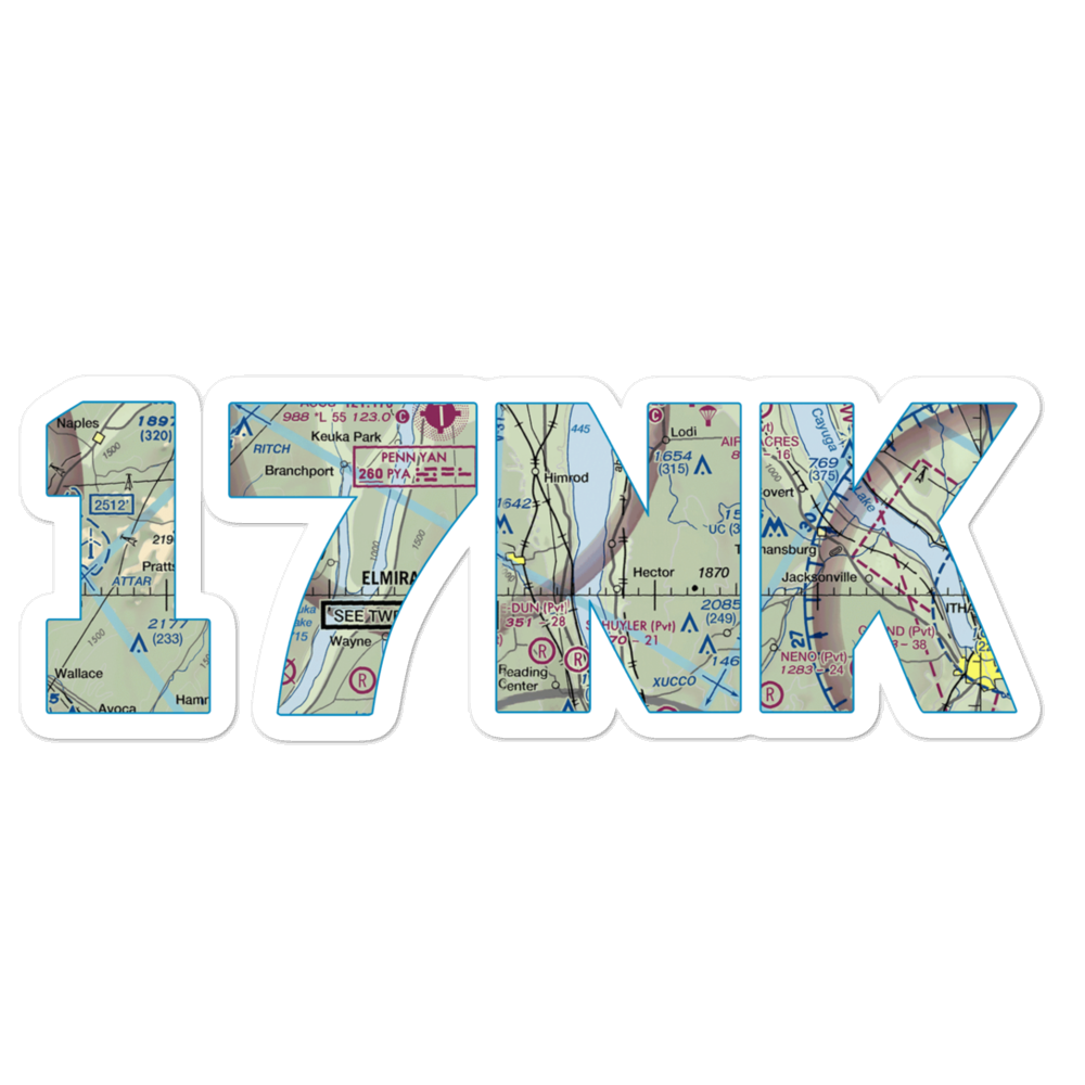 Re-Dun Field (17NK) VFR Sectional Sticker 