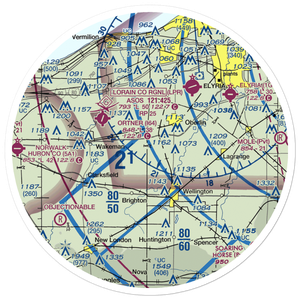 Kosik Private Airport (17OH) VFR Sectional Sticker (30 mile)